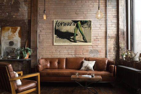 Paul Sinus Wandbild 120x80cm Fashion Collage Beine in Gruenen High Heels Moderne Mode Kunst Wanddekoration