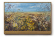 Paul Sinus Wandbild Fields of Endless Light Yellow Blossoms under Open Blue Sky