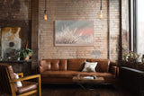 Paul Sinus Wandbild Fields of Evening Light – Abendliche Wiese im warmen Licht