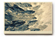 Paul Sinus Wandbild 120x80cm Fischschwarm abstrakte Unterwasser Kunst blau beige moderne Meeresillustration grosses Kunstbild stilvolle Wanddekoration fuer Wohnzimmer Büro Flur