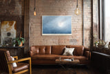 Paul Sinus Wandbild Flight Towards the Unknown Light Minimalist Journey in Blue Atmosphere