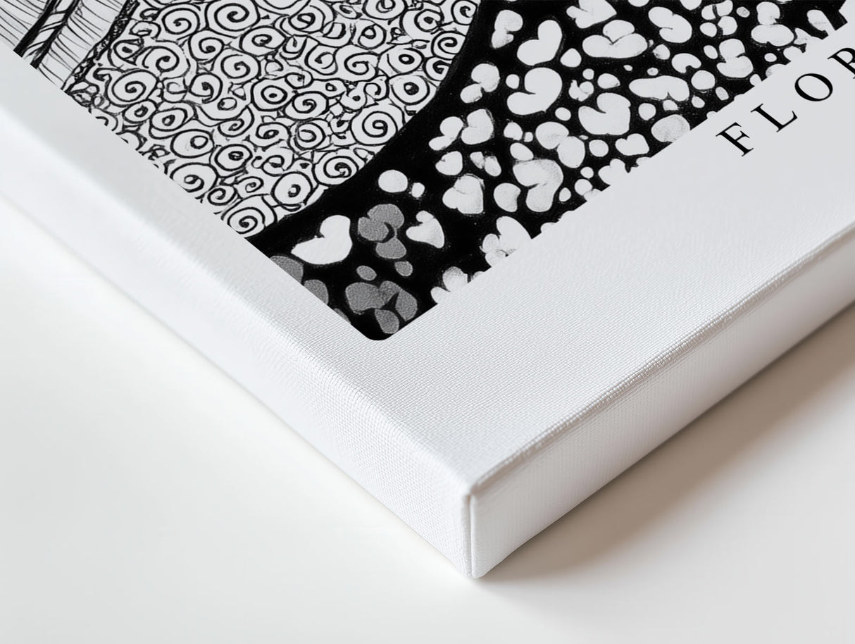Paul Sinus Wandbild Floral Dreams in Monochrome Artistic Harmony in Black and White
