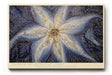Paul Sinus Wandbild Flower of Celestial Light abstraktes Motiv einer gold-blauen Blüte mit kosmischer Leuchtkraft