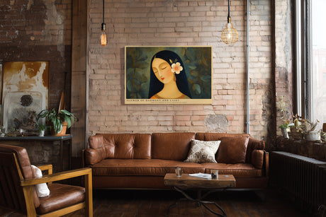 Paul Sinus Wandbild Flower of Harmony and Light Portrait of Tranquil Beauty