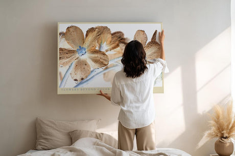 Paul Sinus Wandbild 120x80cm Flowers Beyond Color abstrakte Blumen Makro Kunst in surrealen Farben moderne Natur Fotokunst Poster für Wohnzimmer Schlafzimmer