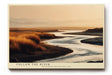 Paul Sinus Wandbild 120x80cm Flusslandschaft Natur Fotografie ruhige Landschaft mit Wasserlauf warme Abendfarben stilvolle Wanddekoration fuer Wohnzimmer Büro