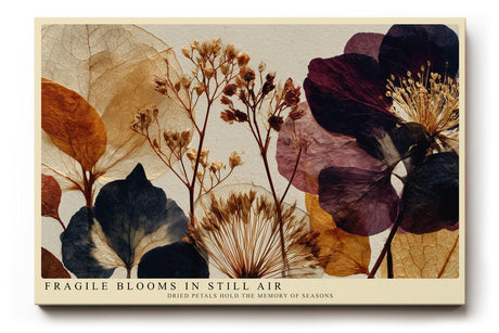 Paul Sinus Wandbild 120x80cm Fragile Blooms in Still Air botanische Trockenblumen Komposition Kunst Poster für Wohnzimmer Schlafzimmer