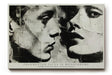 Paul Sinus Wandbild 120x80cm Fragmented Faces in Monochrome Abstrakte Portrait Kunst Schwarz Weiss Moderne Wanddekoration