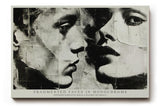 Paul Sinus Wandbild 120x80cm Fragmented Faces in Monochrome Abstrakte Portrait Kunst Schwarz Weiss Moderne Wanddekoration