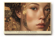 Paul Sinus Wandbild Fragments of Beauty and Memory Porträtkunst mit goldenen Ornamenten und weiblicher Anmut