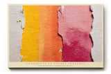 Paul Sinus Wandbild Fragments of Sunset Textures abstraktes Farbmotiv mit warmen Tönen von Gelb bis Rot