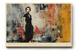 Paul Sinus Wandbild 120x80cm Frau Collage Moderne Stadt Kunstmotiv Urbanes Portrait mit grafischer Struktur