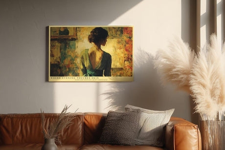 Paul Sinus Wandbild 120x80cm Frau im Atelier Moderne Malerei Kunstmotiv Warmes Licht und kuenstlerische Atmosphaere