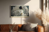 Paul Sinus Wandbild 120x80cm Frau Im Mittelpunkt Moderne Kunst LeinWandbild 120x80cm Surreale Portrait Collage Wanddekoration