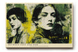 Paul Sinus Wandbild 120x80cm Frauen Portrait Collage in Gelb Schwarz Vintage Moderne Kunst für Wohnzimmer Schlafzimmer Büro