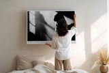 Paul Sinus Wandbild 120x80cm Frauen Silhouette im Licht Schwarz Weiss Fotokunst elegantes Portrait bild moderne