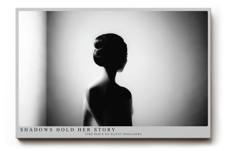 Paul Sinus Wandbild 120x80cm Frauen Silhouette Schwarz Weiss Fotokunst elegantes Portrait Poster minimalistische Wanddekoration fuer Wohnzimmer Schlafzimmer Büro