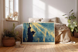 Paul Sinus Wandbild 120x80cm Freiheitsstatue New York Skyline Kunst Poster Statue of Liberty Kunstdruck modernes Stadtbild Amerika Wandbild 120x80cm für Wohnzimmer Büro Dekoration