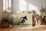 Paul Sinus Wandbild 120x80cm Full Speed Ahead American Football Spieler Dynamische Sport Kunst fuer Wohnzimmer Büro und Fitnessraum