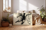 Paul Sinus Wandbild 120x80cm Fussballspieler Bewegung abstrakte Sport Kunst Wanddekoration Wohnzimmer Büro