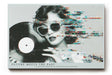 Paul Sinus Wandbild Future Meets the Past – modernes Retro-Motiv mit Schallplatte und digitalem Glitch-Effekt symbolisiert die Verbindung von Nostalgie und Technologie