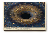 Paul Sinus Wandbild Galaxy of Infinite Wonders abstraktes Universumsmotiv mit goldenen Punkten und kosmischer Tiefe