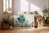 Paul Sinus Wandbild Garden of Geometric Bloom – stilisierte Blume aus geometrischen Formen symbolisiert Wachstum, Kreativität und natürliche Balance