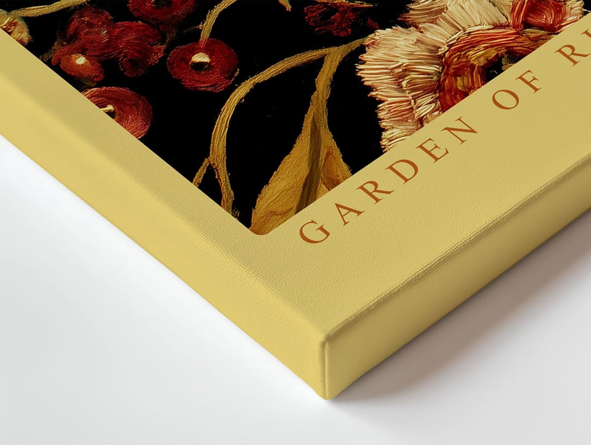 Paul Sinus Wandbild 120x80cm Garden of Rich Contrast florale Kunst mit kräftigen Farben botanisches Poster für Wohnzimmer Schlafzimmer Büro