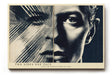 Paul Sinus Wandbild 120x80cm Gesicht Licht Und Schatten Moderne Portraitkunst LeinWandbild 120x80cm Grafische Wanddekoration