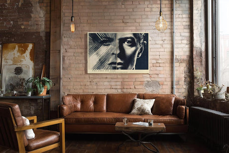 Paul Sinus Wandbild 120x80cm Gesicht Licht Und Schatten Moderne Portraitkunst LeinWandbild 120x80cm Grafische Wanddekoration