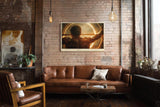 Paul Sinus Wandbild 120x80cm Gewichtheben Sportmotiv kraftvolles Training moderne Fitness Kunst dynamische Athlet Szene stilvolle Wanddekoration fuer Wohnzimmer Büro Fitnessraum