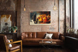 Paul Sinus Wandbild 120x80cm Gewuerzmarkt Marrakesch Morgenlicht orientalisches Markt Motiv Kunstdruck fuer Wohnzimmer Kueche und Essbereich