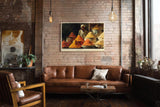 Paul Sinus Wandbild 120x80cm Gewürzhändler auf dem Basar – Farbintensive Marktszene mit orientalischer Atmosphäre
