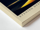 Paul Sinus Wandbild 120x80cm goldene Wüstendünen Landschaft bei Sonnenuntergang dramatische Natur Fotokunst warmes Kunstbild für Wohnzimmer Büro