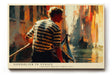 Paul Sinus Wandbild 120x80cm Gondoliere Venedig Kanal Szene Italien Reise Kunst Impressionistische Stadtlandschaft