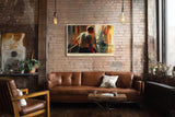 Paul Sinus Wandbild 120x80cm Gondoliere Venedig Kanal Szene Italien Reise Kunst Impressionistische Stadtlandschaft