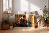 Paul Sinus Wandbild 120x80cm Gondoliere Venedig Kanal Szene Italien Reise Kunst Impressionistische Stadtlandschaft