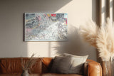 Paul Sinus Wandbild 120x80cm Grossstadt Kreuzung Menschen Stadtleben Moderne urbane Szene Kunstmotiv