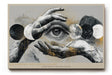 Paul Sinus Wandbild 120x80cm Guardian of Inner Sight surrealistisches Auge Hände Kunst modern abstrakt Poster für Wohnzimmer Büro Studio