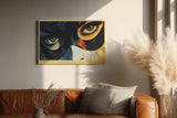 Paul Sinus Wandbild 120x80cm Half Light Full Stare moderne Pop Art Augen Portrait Kunst Poster für Wohnzimmer Büro Studio