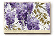 Paul Sinus Wandbild 120x80cm Hängende Frühlingsblüten – Elegantes Blumenmotiv in Violett mit botanischer Illustration für stilvolle Wohnräume