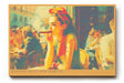 Paul Sinus Wandbild 120x80cm Havana Heat and Habits Frau mit Zigarre in Havanna Cafe Szene Kubanische Stadt Kunst fuer Wohnzimmer und Bar