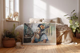 Paul Sinus Wandbild 120x80cm Havanna Frau Zigarre Karibik Stadt Szene Vintage Kunst Wanddekoration Wohnzimmer Bar