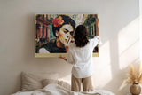 Paul Sinus Wandbild 120x80cm Havanna Frau Zigarre kubanische Strasse Retro Collage Kunst Wanddekoration Wohnzimmer Bar
