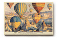 Paul Sinus Wandbild 120x80cm Heißluftballons über Kappadokien Landschaft Kunst in Warmen Farben für Wohnzimmer Büro und Flur