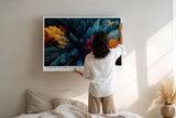 Paul Sinus Wandbild 120x80cm Herbstwald Luftaufnahme Natur Landschaft Kunstmotiv Bunte Baumkronen von oben