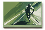 Paul Sinus Wandbild 120x80cm Hockeyspieler im Lauf moderne Sportkunst mit dynamischer Bewegung