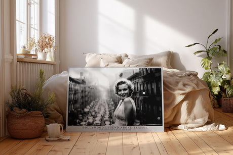 Paul Sinus Wandbild 120x80cm Hollywood Ikone schwarz weiß Porträt klassische Filmlegende Vintage Fotokunst elegante