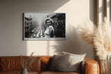 Paul Sinus Wandbild 120x80cm Hollywood Ikone schwarz weiß Porträt klassische Filmlegende Vintage Fotokunst elegante