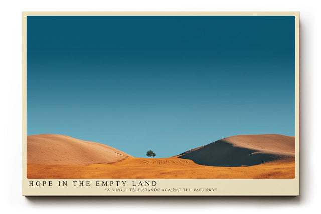 Paul Sinus Wandbild Hope in the Empty Land – Der Baum im endlosen Land